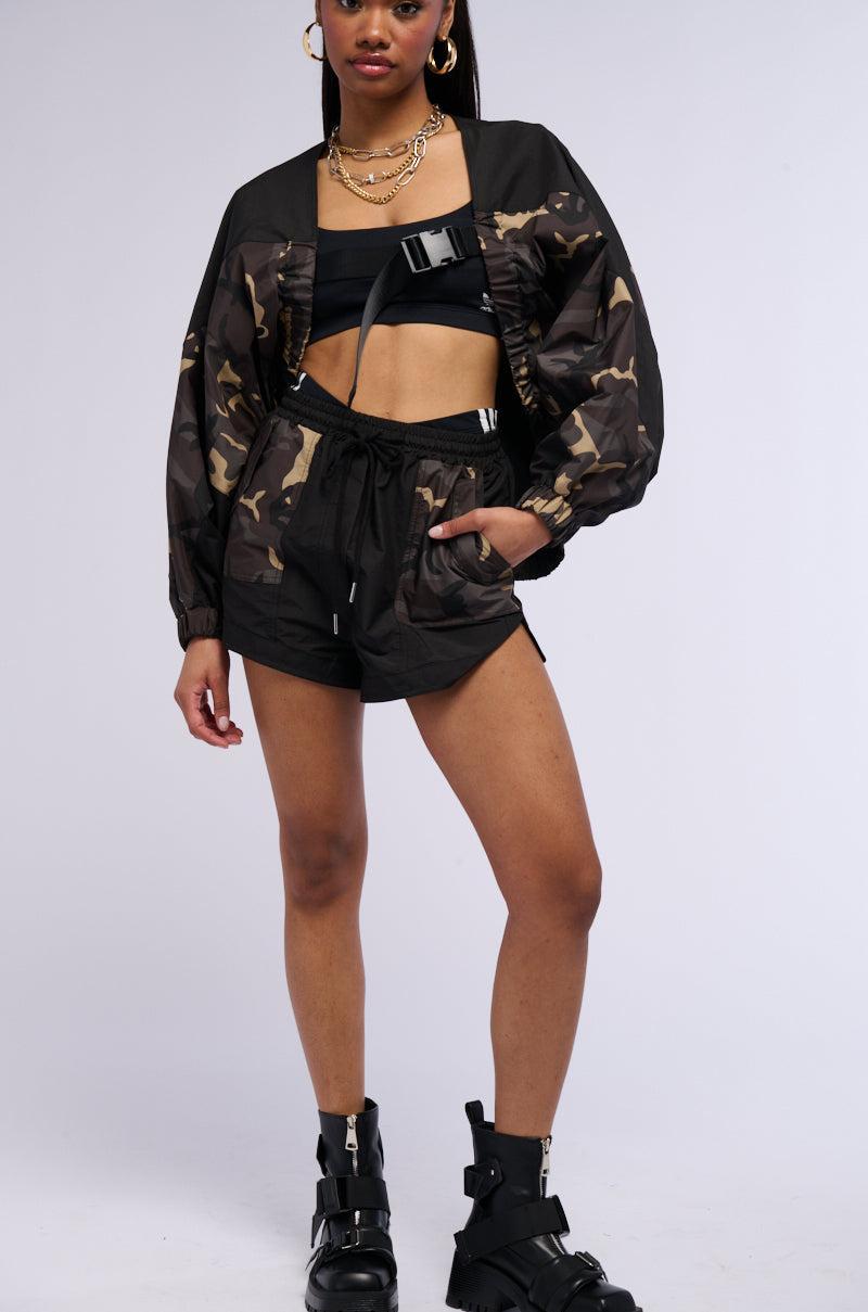 BAD HABITS CAMO BOMBER BOLERO Product Image