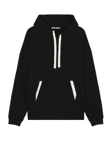 Palm Angels Sartorial Tape Classic Hoodie in Black. Size M, L, XL/1X. Product Image