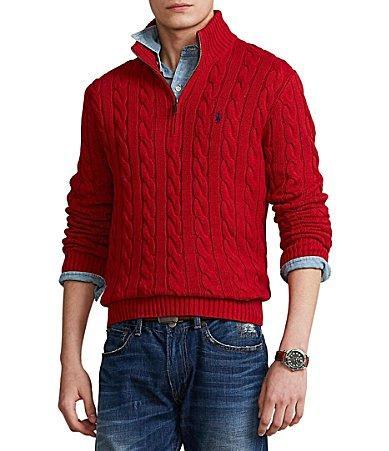 Polo Ralph Lauren Cable Knit Cotton Quarter Product Image