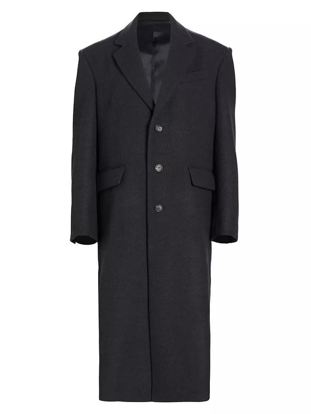 Single Breasted Wool Coat Product Image