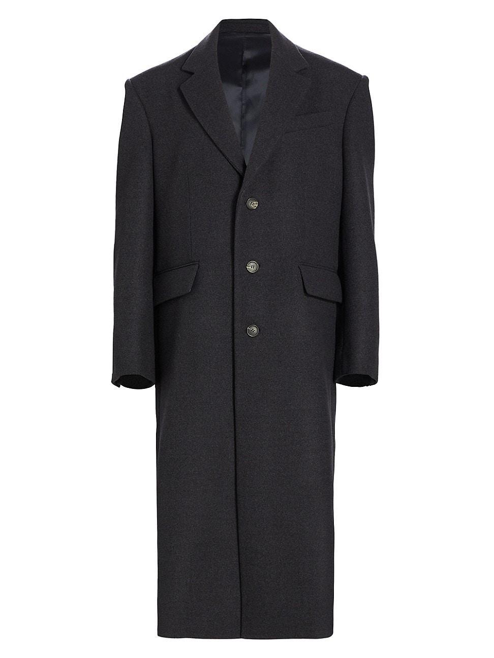 Womens Single Breasted Wool Coat Product Image