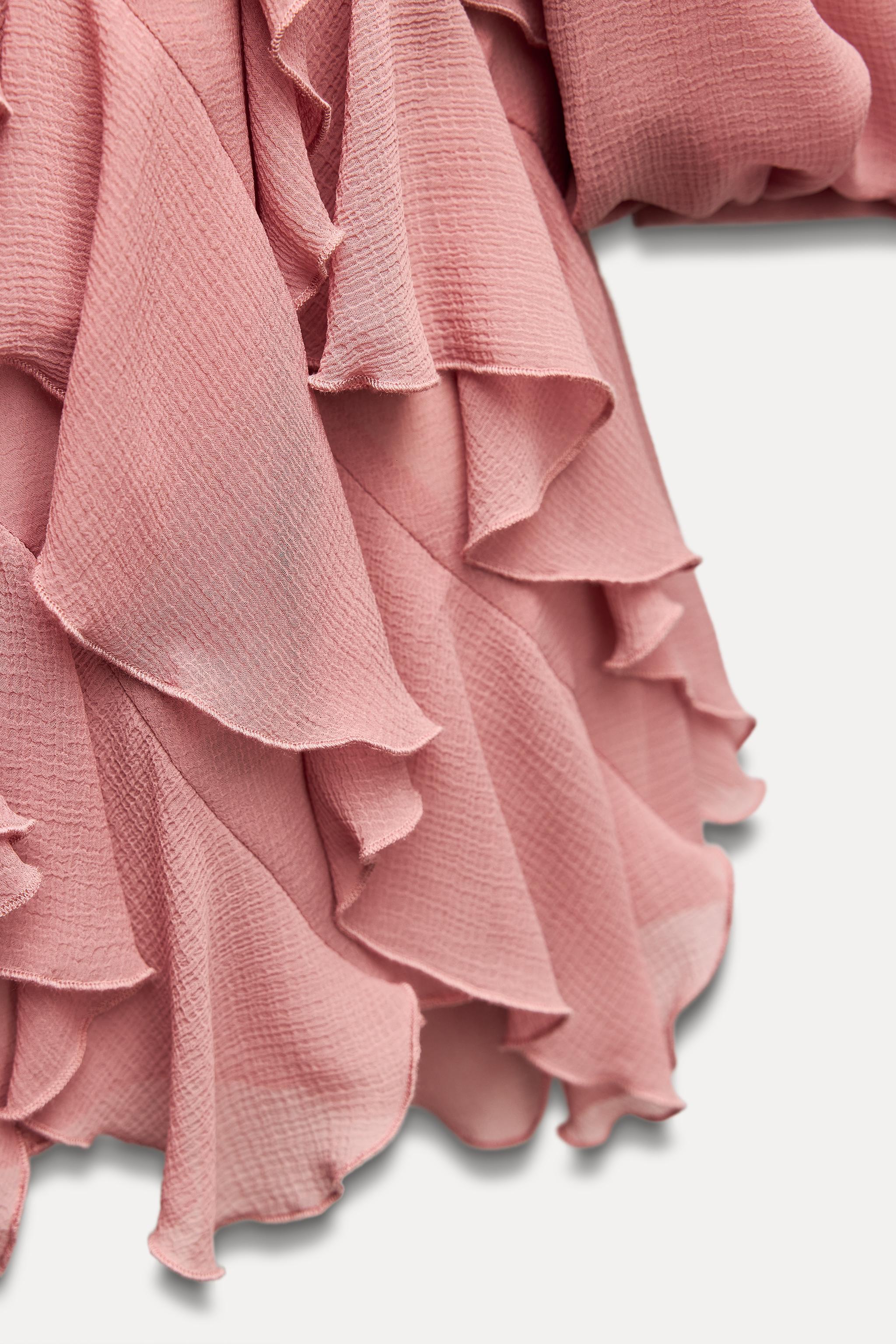 RUFFLED MINI DRESS Product Image