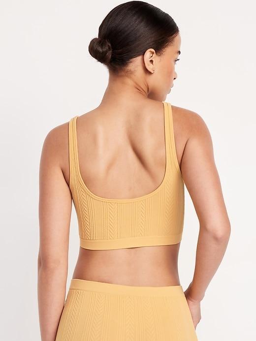 Seamless Cable-Knit Bralette Product Image