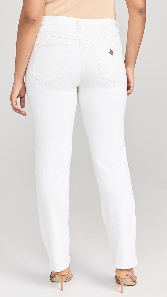 ABRAND 95 Stovepipe Bianco Jeans | Shopbop Product Image