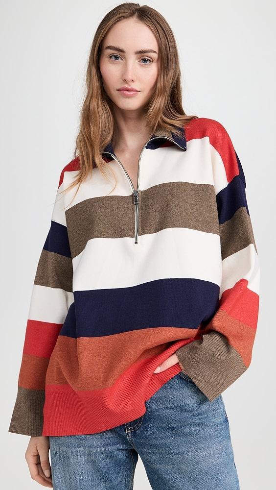 Free People Coastal Stripe Pullover | Shopbop Product Image