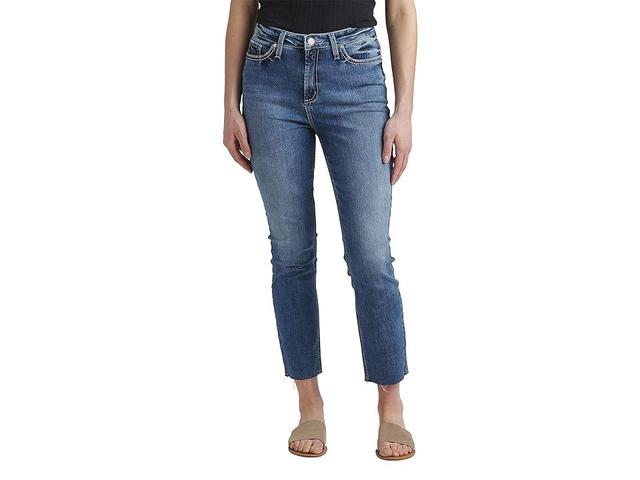 Silver Jeans Co. Hello Legs High-Rise Slim Straight Jeans L64421EKC217 (Indigo) Women's Jeans Product Image