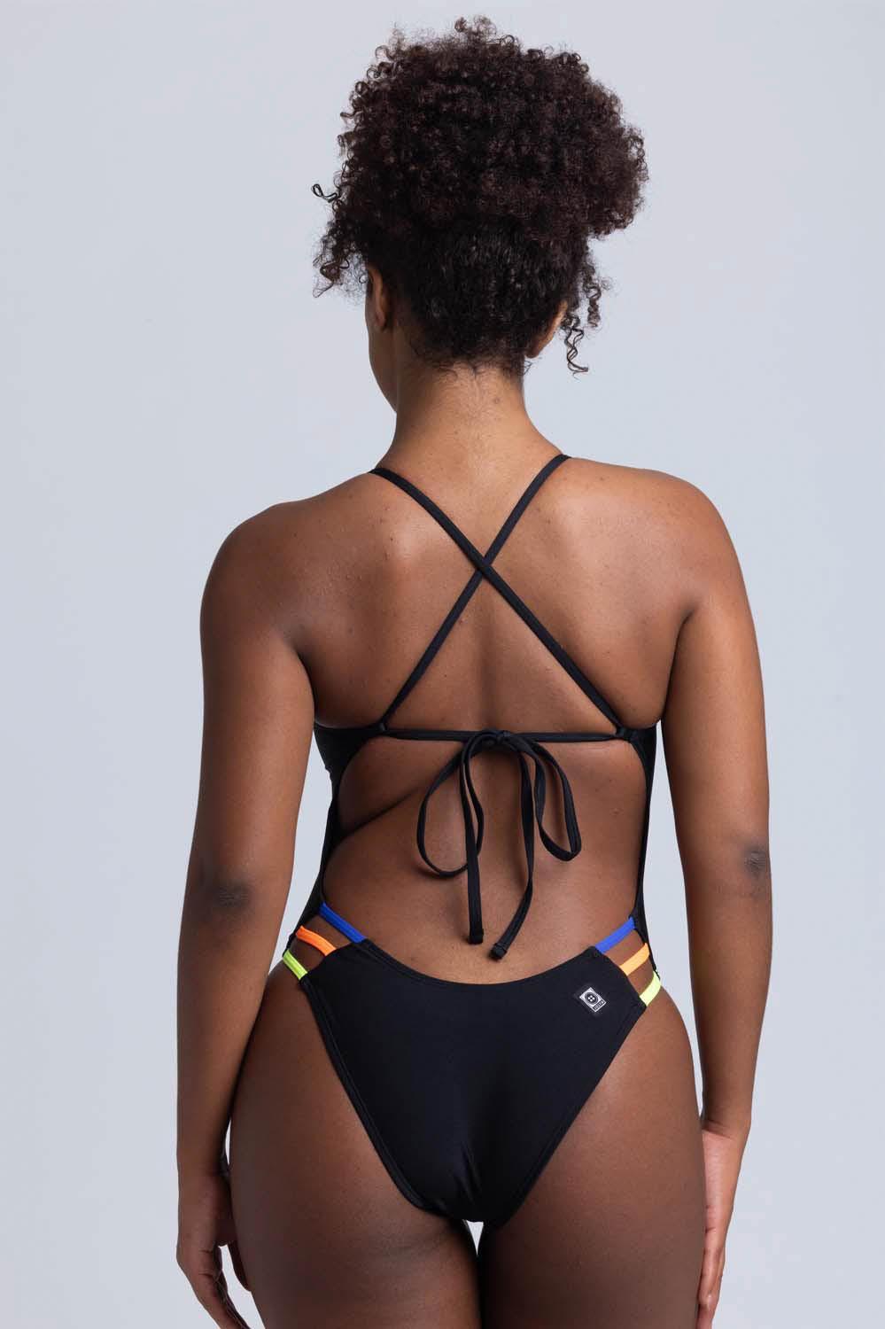 Nico 3 Swim Onesie - Black Contrast Female Product Image