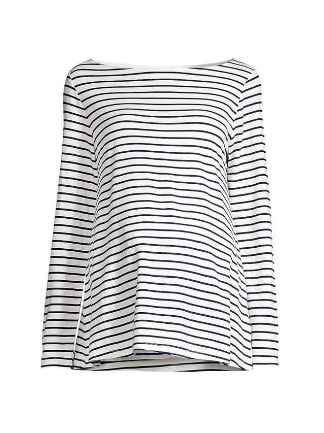 Womens Nicolette Striped Boatneck Top Product Image
