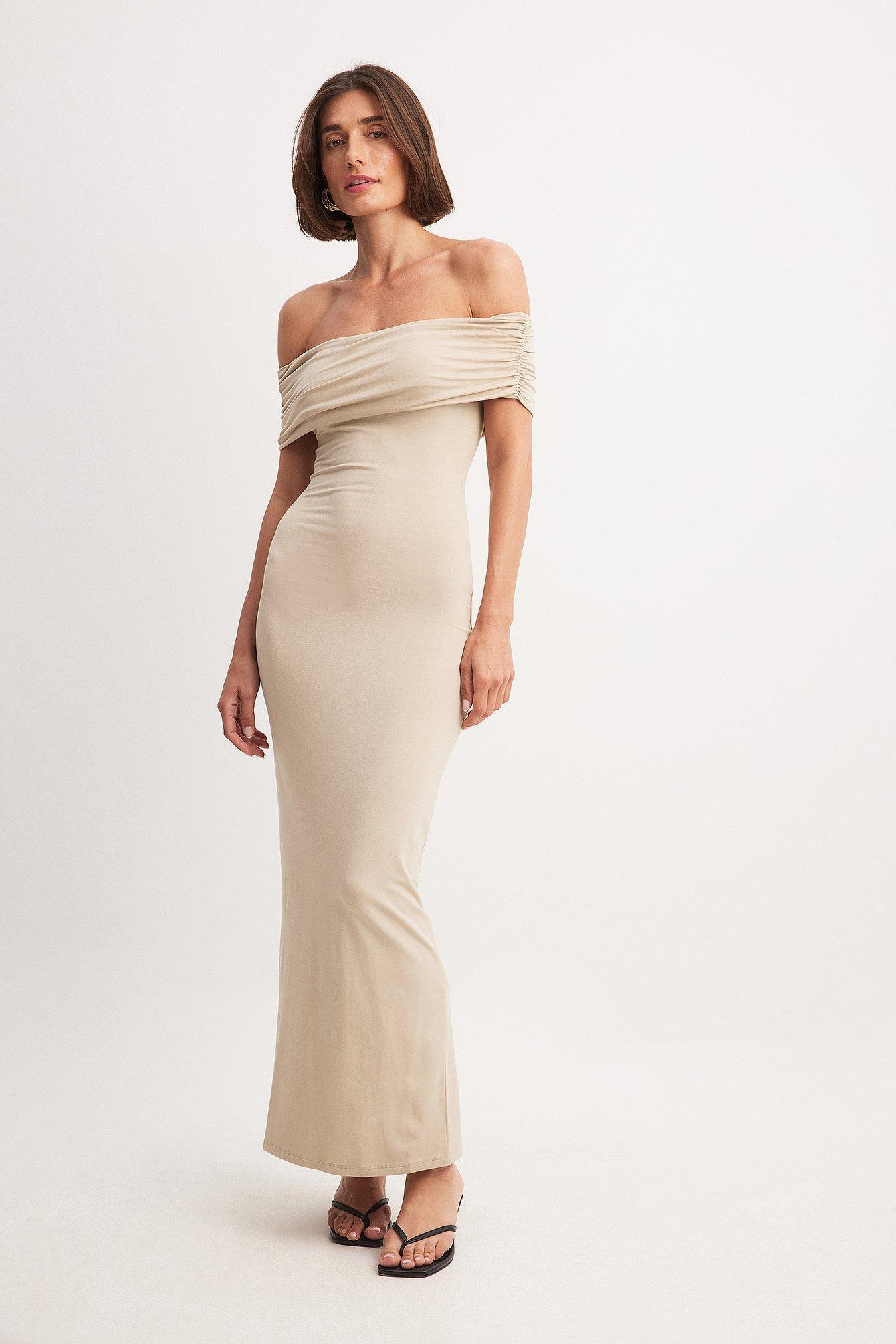 Soft Line Off Shoulder Maxi Dress product image