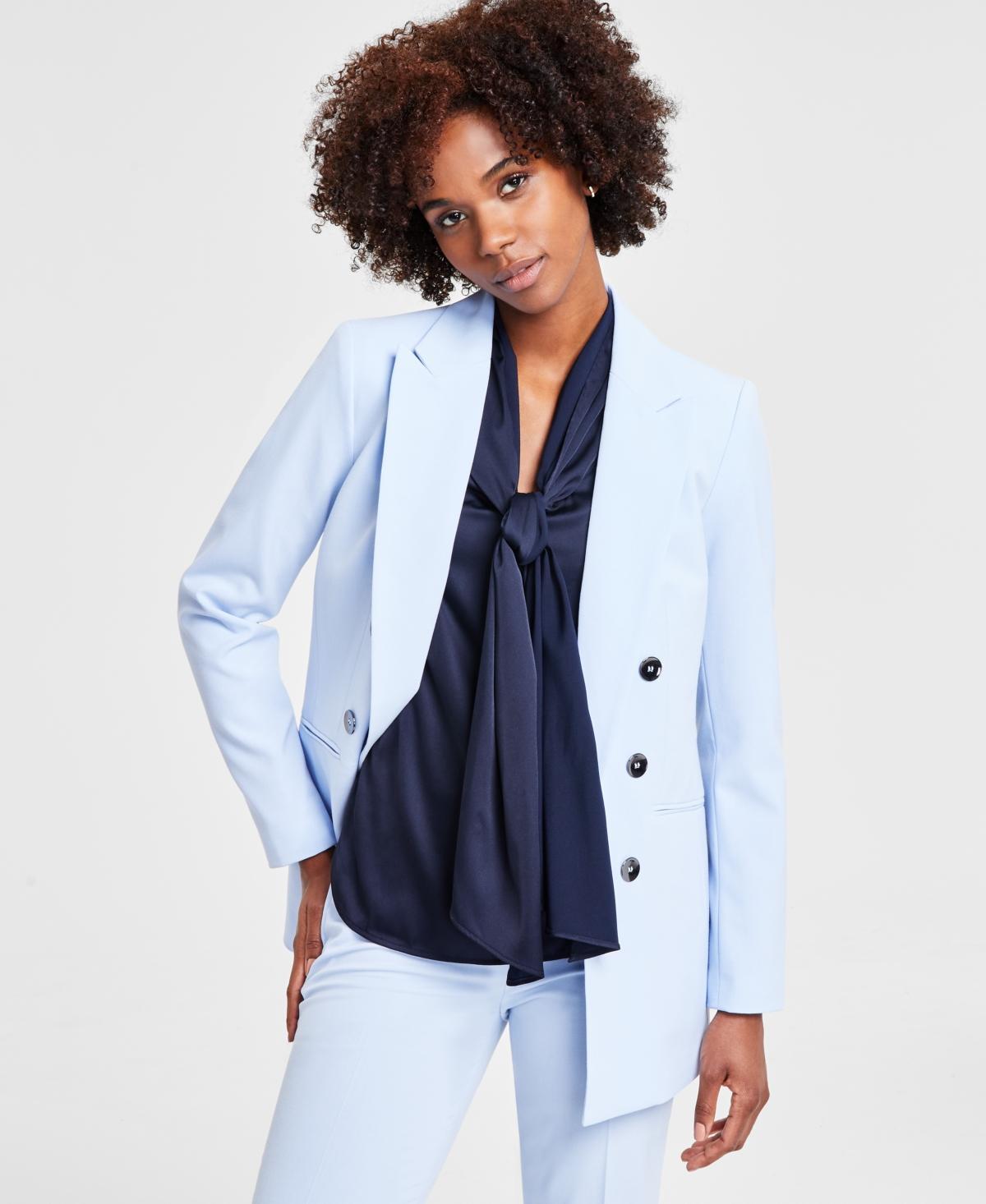 Bar Iii Womens Faux Double-Breasted Boyfriend Jacket, Created for Macys Product Image