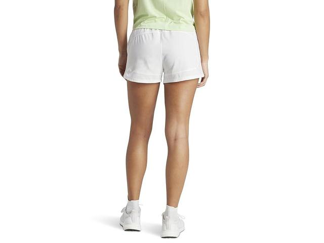 adidas Pacer Training 3-Stripes Woven High-Rise Shorts White) Women's Clothing Product Image