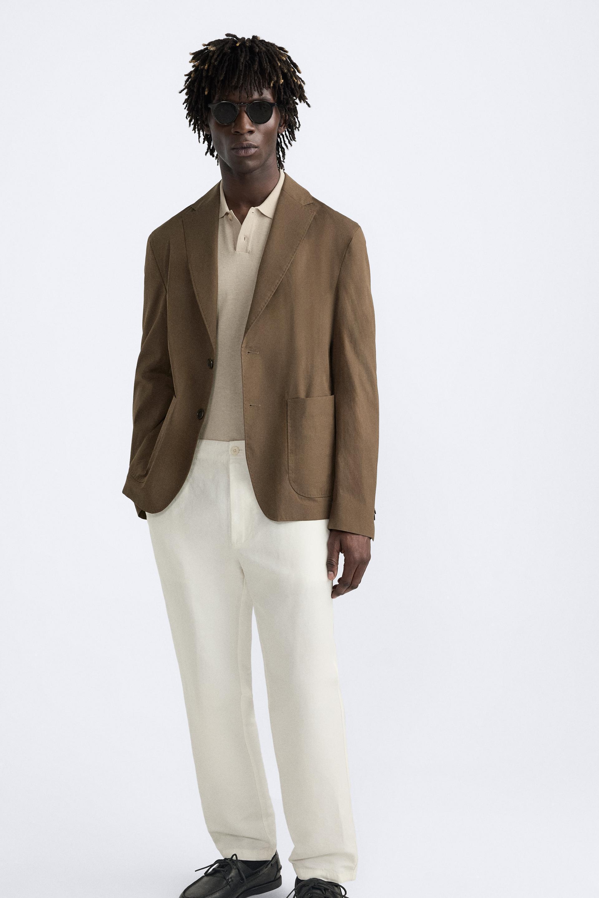 TEXTURED CHINO PANTS Product Image