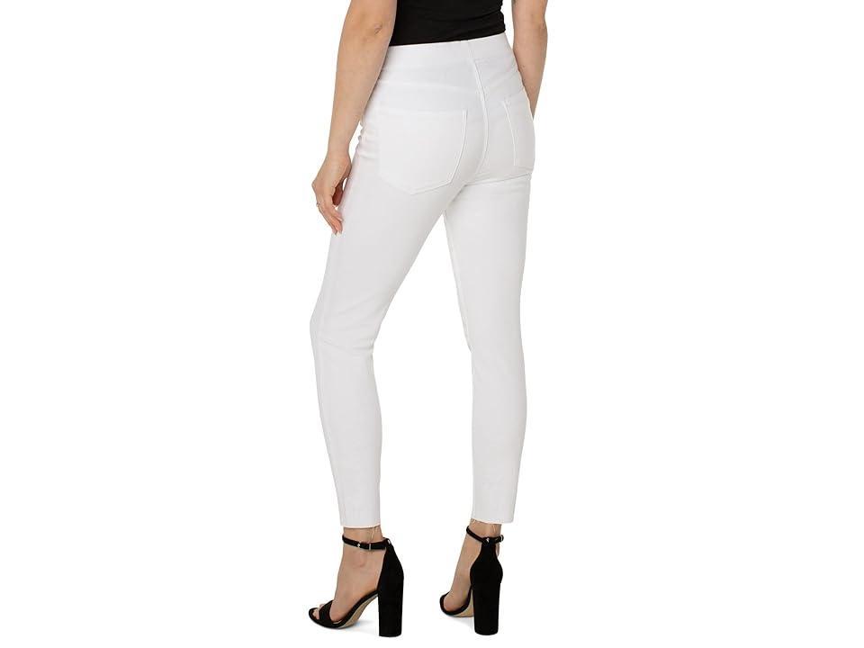 Liverpool Chloe Pull-On Crop with Cat Eye Pockets in Bright White (Bright White) Women's Jeans Product Image