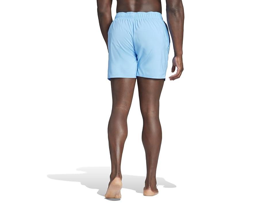 adidas Solid CLX Short-Length Swim Shorts Burst/White) Men's Swimwear Product Image