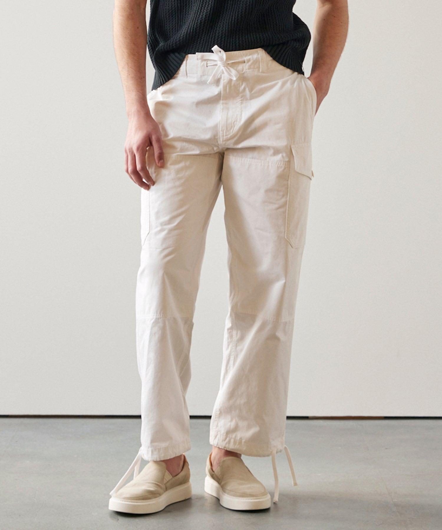 Garment Dyed Cargo Pant in White Product Image