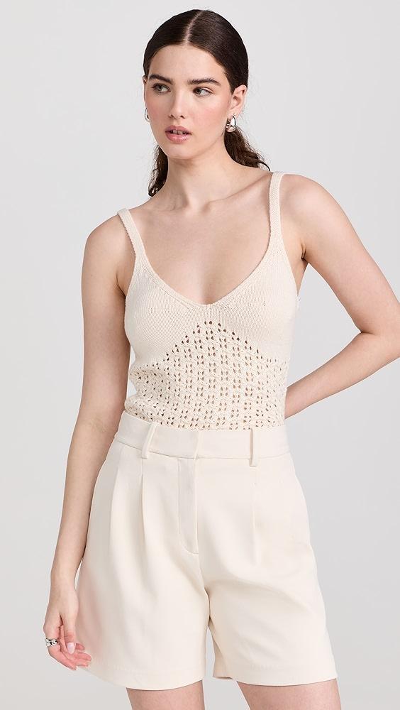 Naadam Pima Cotton Artisanal Stitch Tank Top | Shopbop Product Image