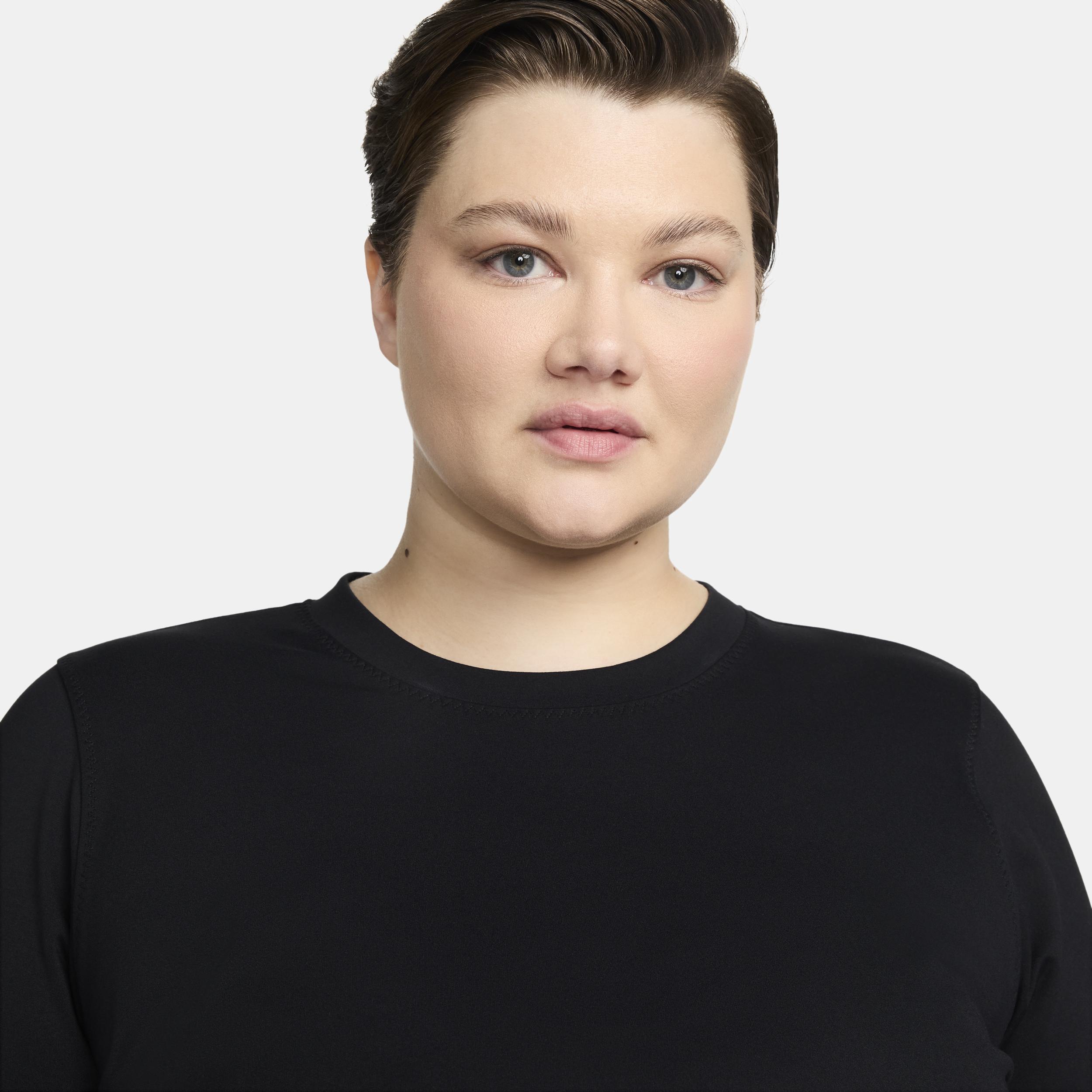 Nike Women's One Fitted Dri-FIT Long-Sleeve Top (Plus Size) Product Image