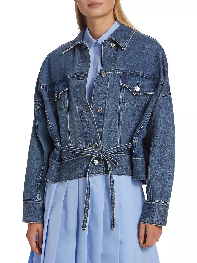 E24 Belted Denim Jacket Product Image