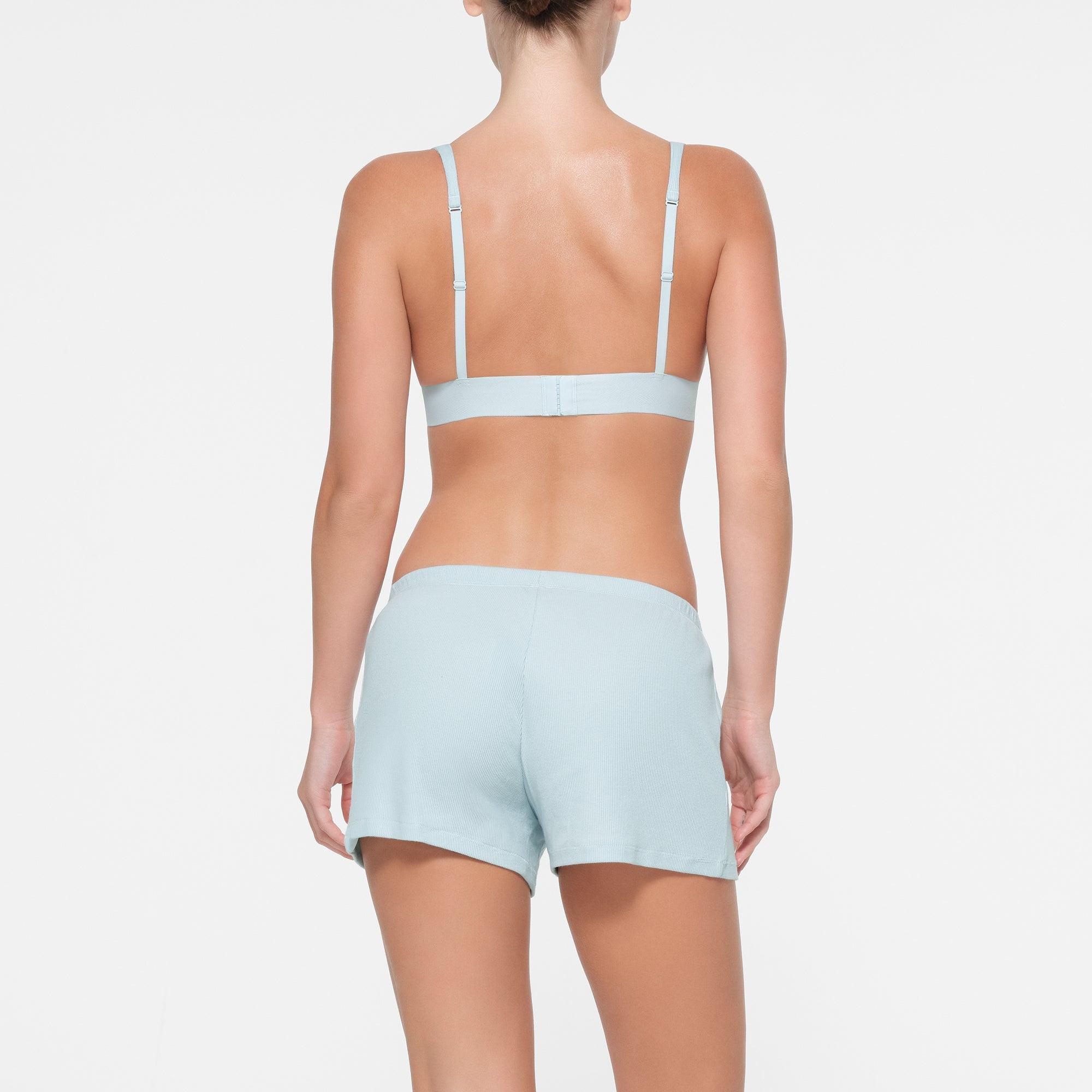 COTTON RIB LOOSE SHORT | OPAL Product Image