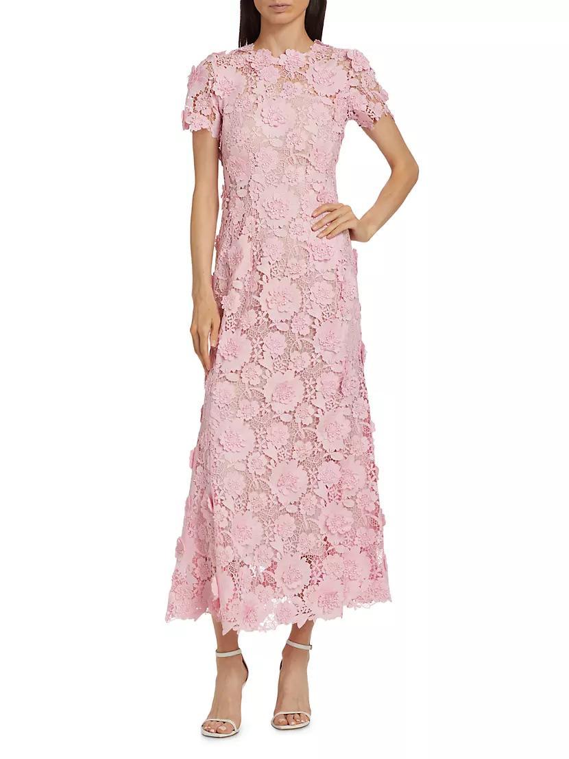 Floral & Guipure Lace Maxi Dress Product Image