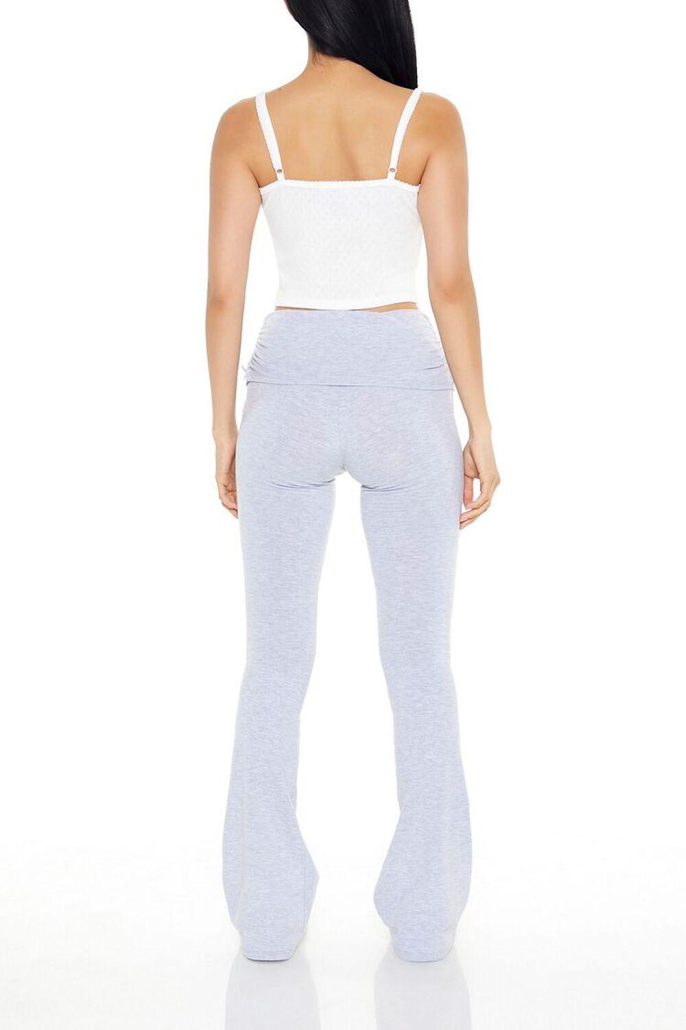 Ruched Flare Bow Leggings | Forever 21 Product Image