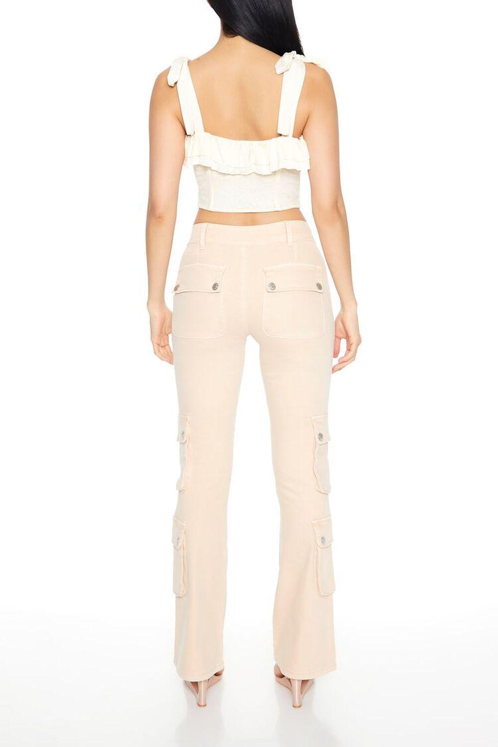 Bratz x F21 Twill Flare Cargo Pants | Forever 21 Product Image