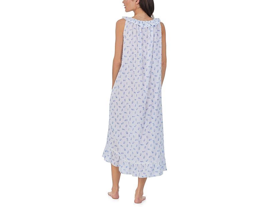 Eileen West Ballet Sleeveless Nightgown (White Floral) Women's Pajama Product Image