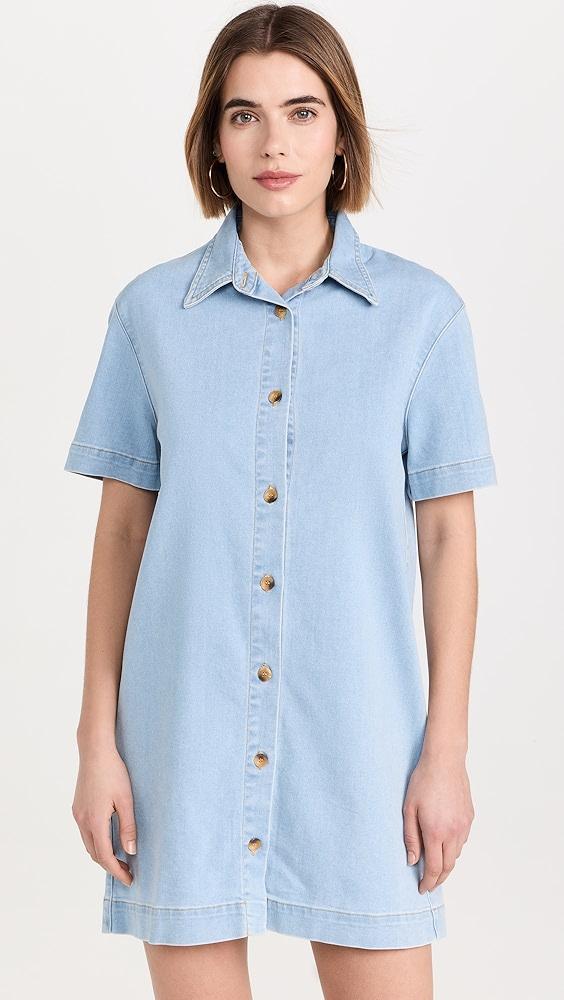 Enza Costa Soft Denim Shirt Dress | Shopbop Product Image