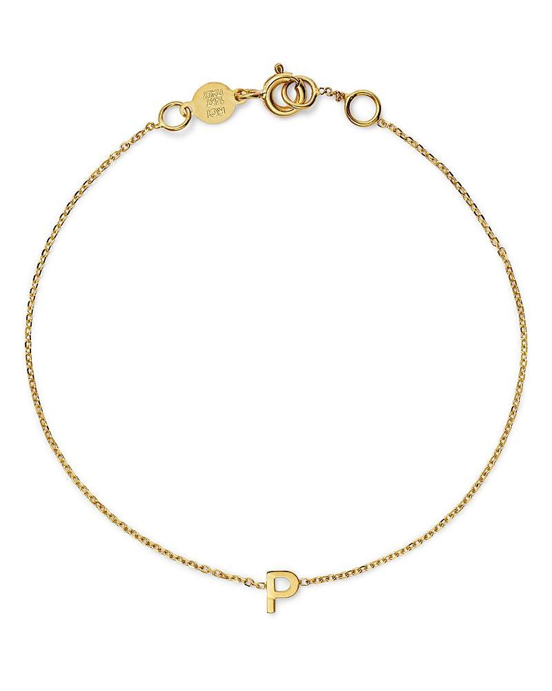 Moon & Meadow 14K Yellow Gold Initial Chain Bracelet Product Image