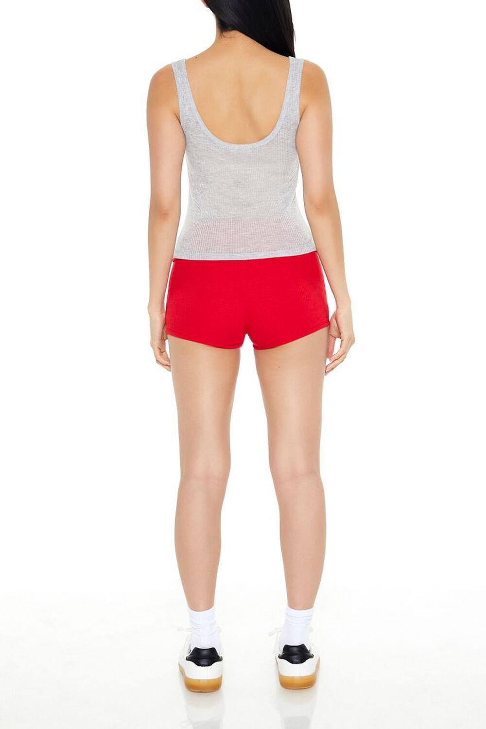 Foldover Ribbed Biker Shorts | Forever 21 Product Image