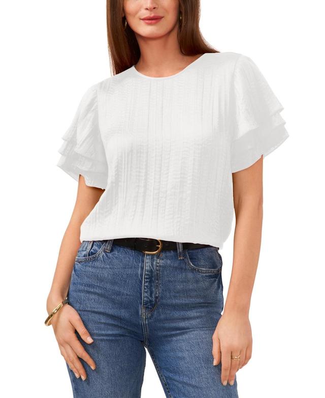 Women's Tiered-Short-Sleeve Top Product Image