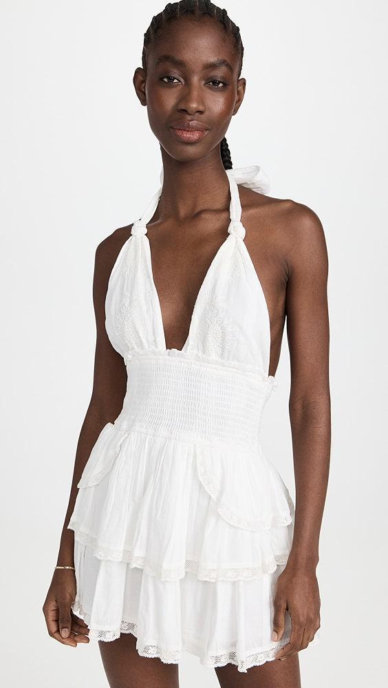 LoveShackFancy Deanna Halter Dress | Shopbop Product Image