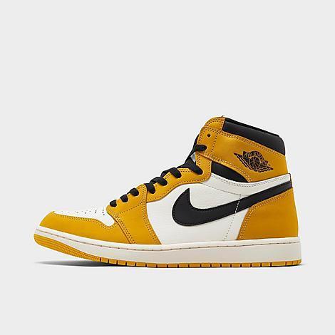 Jordan Mens Jordan Retro 1 Hi OG RMSTD - Mens Basketball Shoes Yellow Ochre/Black/Sail Product Image