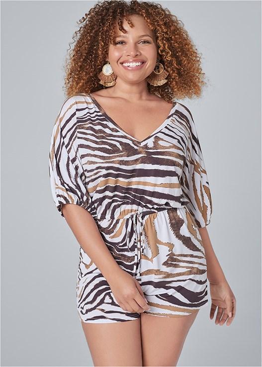 Casual Print Romper Product Image