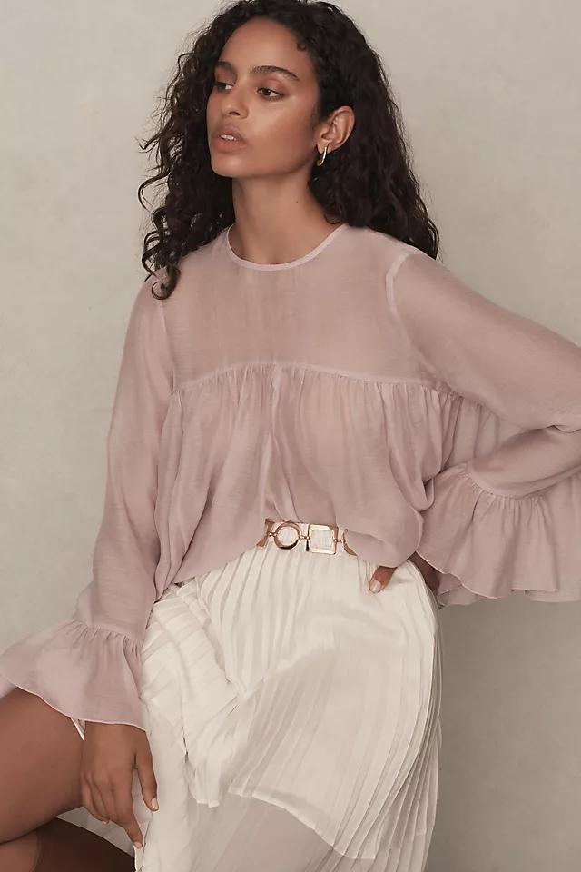 By Anthropologie Godet Babydoll Blouse Product Image