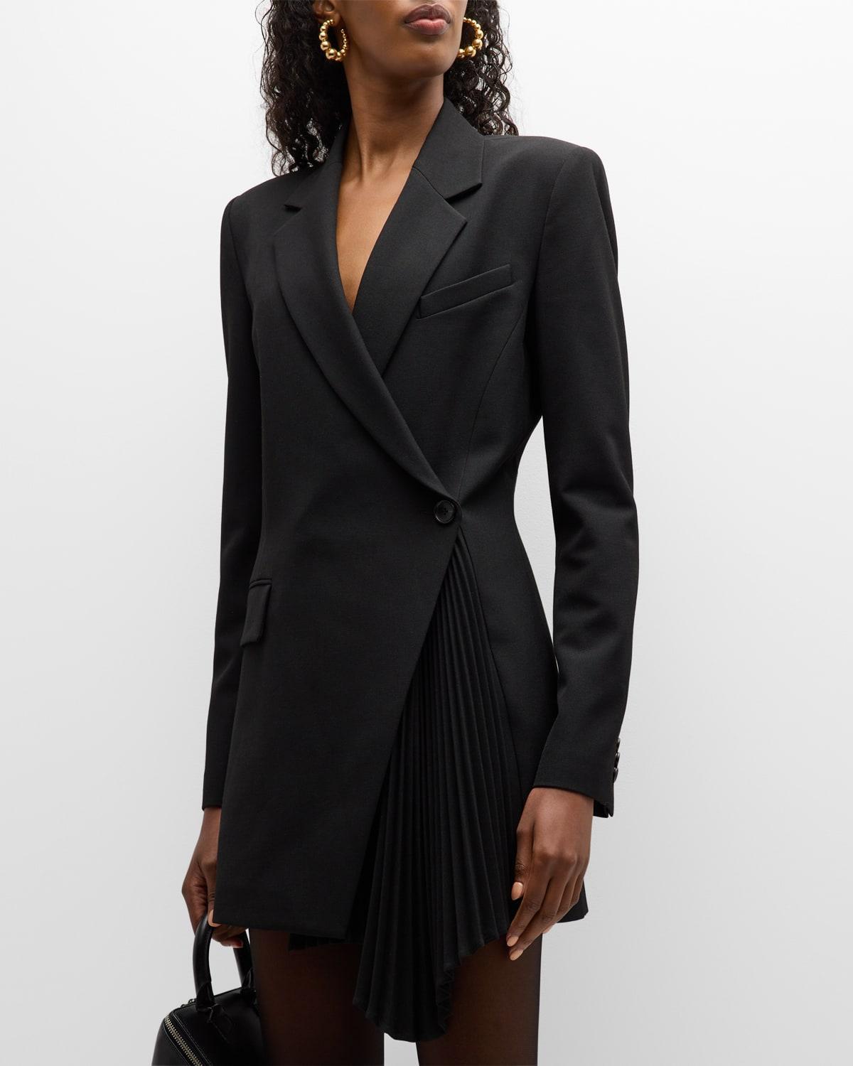 Womens Juliet Pleated Blazer Minidress Product Image