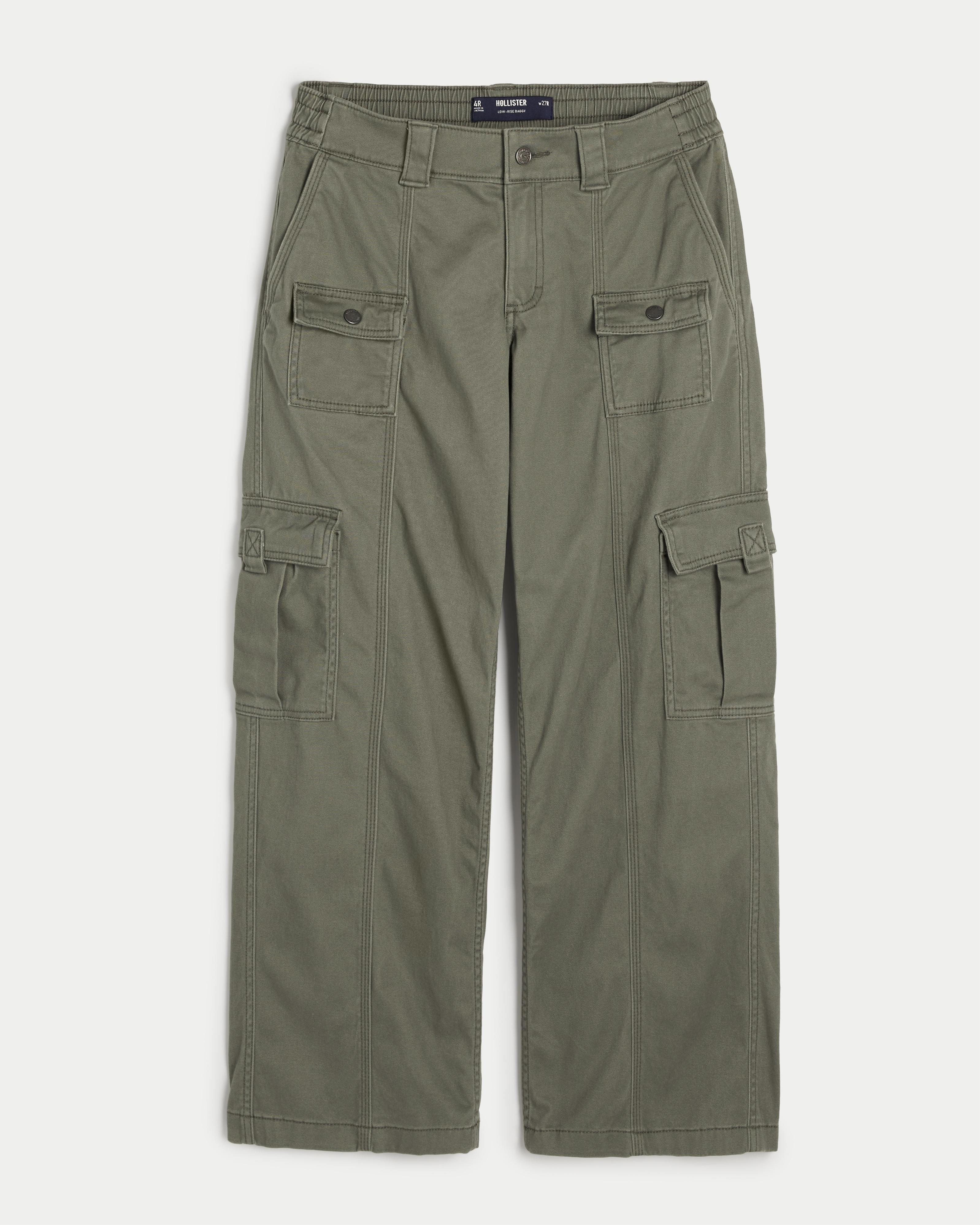 Low-Rise Baggy 4-Pocket Cargo Pants Product Image