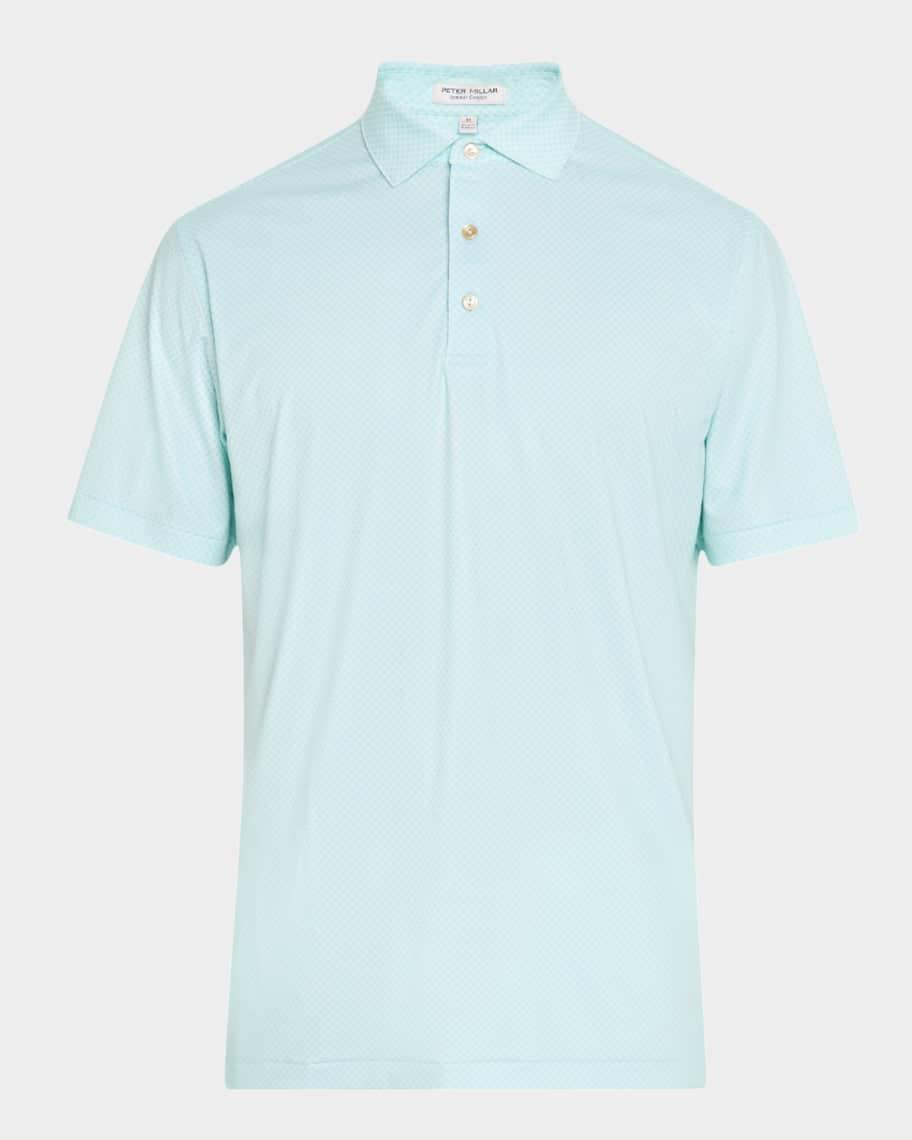 Men's Geometric Performance Polo Shirt Product Image