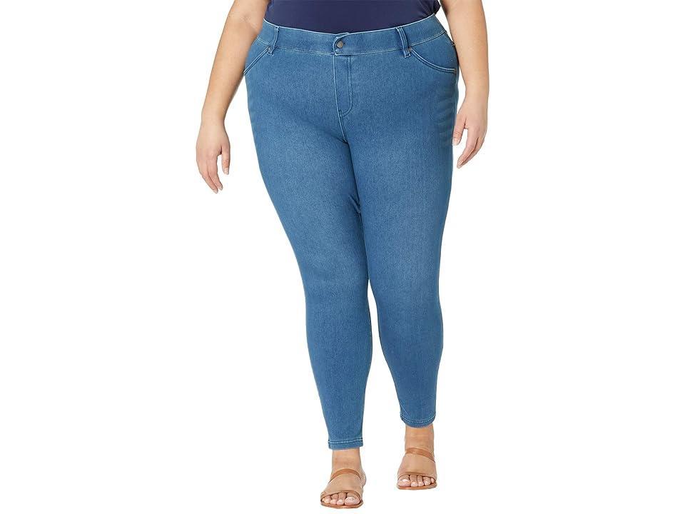 HUE Plus Size High-Waist Ultra Soft Denim Leggings (Windsor Wash) Women's Jeans Product Image