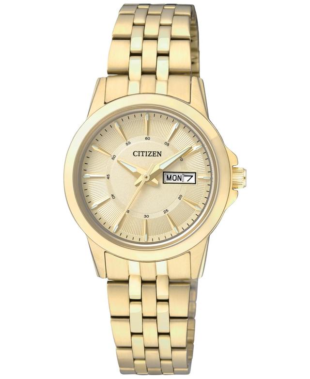 Citizen Womens Stainless Steel Watch - EQ0603-59P, Yellow Product Image