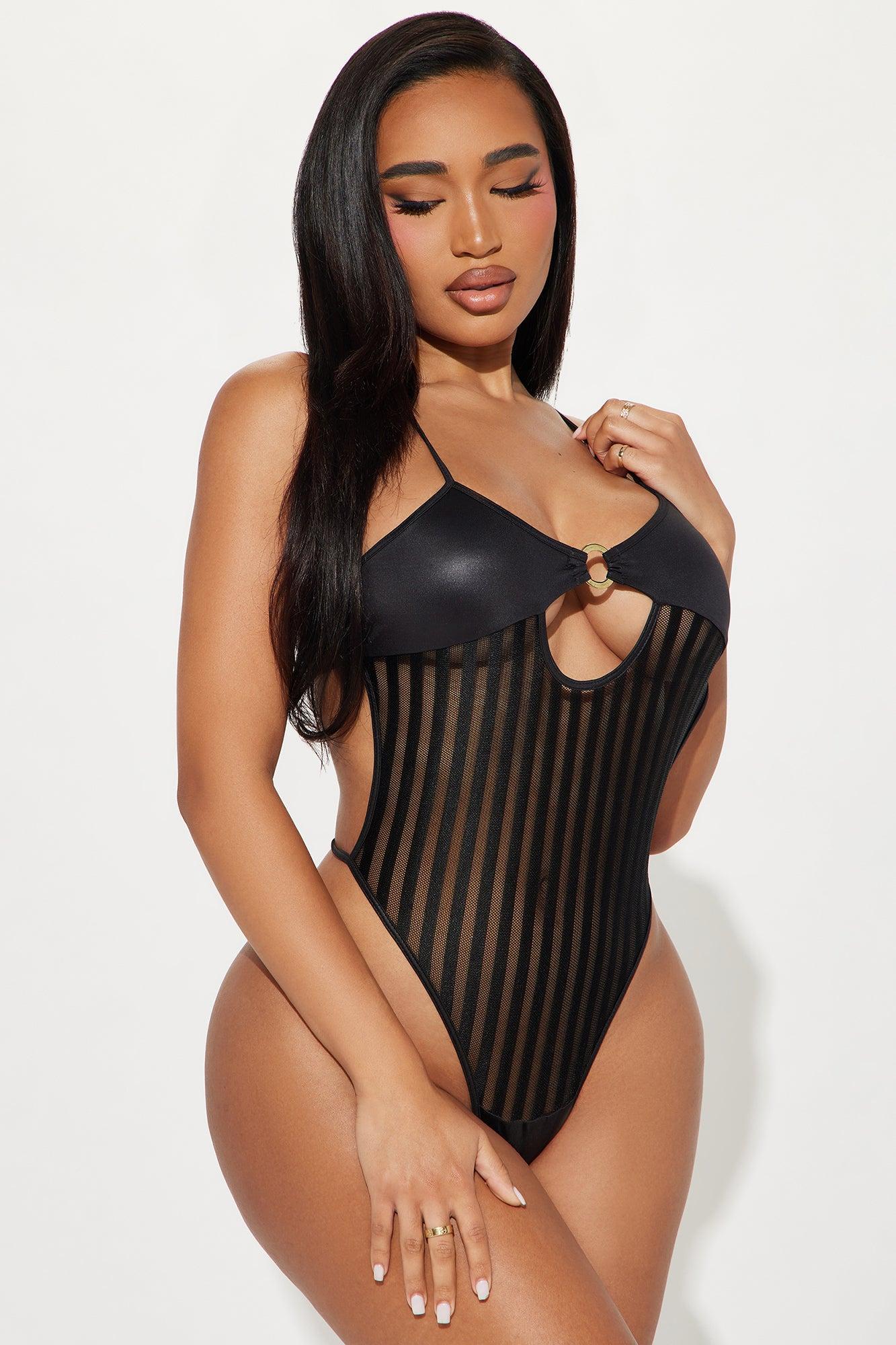 Best Behavior Mesh Teddy - Black Product Image