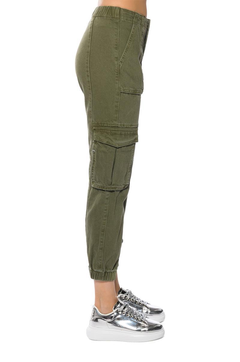 SIENNA STRETCH WAIST CARGO JOGGER Product Image