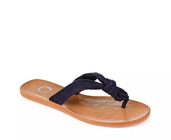 Journee Collection Womens Brindle Flip Flop Sandal Product Image