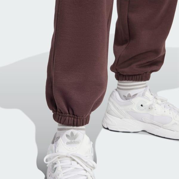 adidas Essentials Fleece Loose Joggers Shadow Brown M Womens Product Image