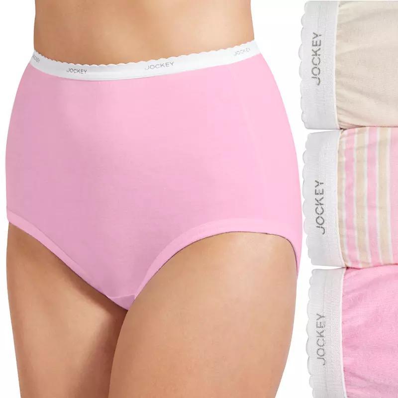 Plus Size Jockey Classics 3-pk. Brief Panty Set 9483, Womens Product Image