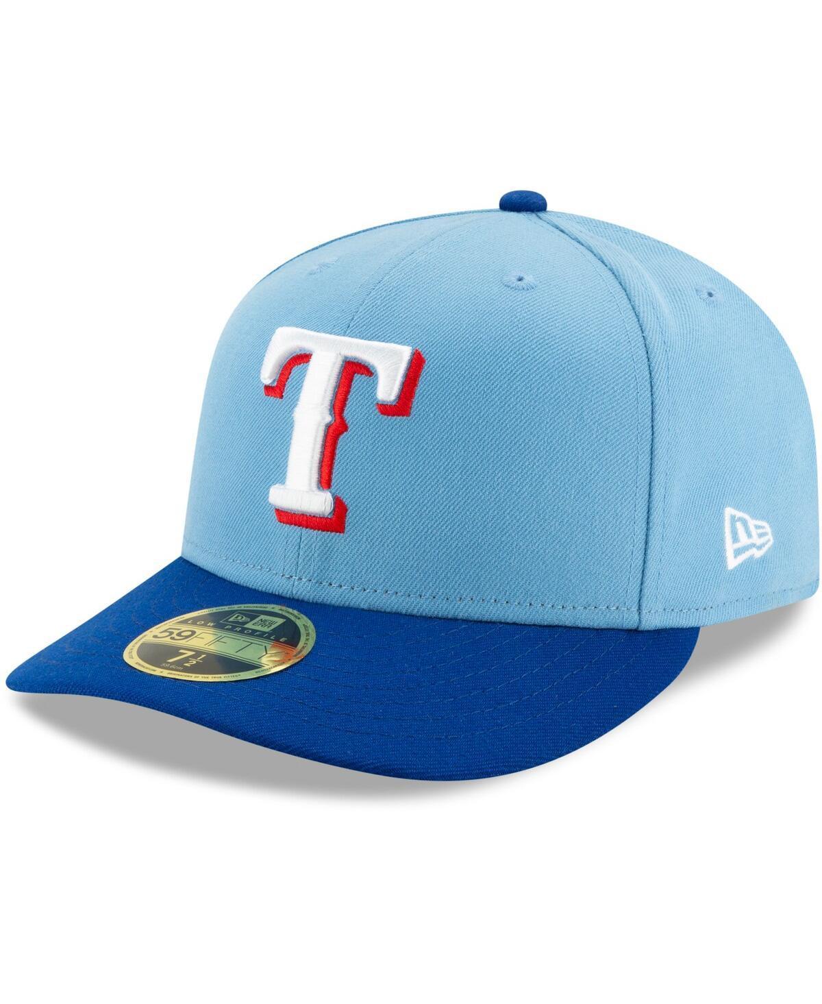 Men's New Era Light Blue/Royal Texas Rangers 2020 Alternate 2 Authentic Collection On Field Low Profile 59FIFTY Fitted Hat Product Image