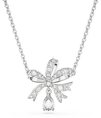 Swarovski Volta Collection Crystal Bow Short Pendant Necklace Product Image