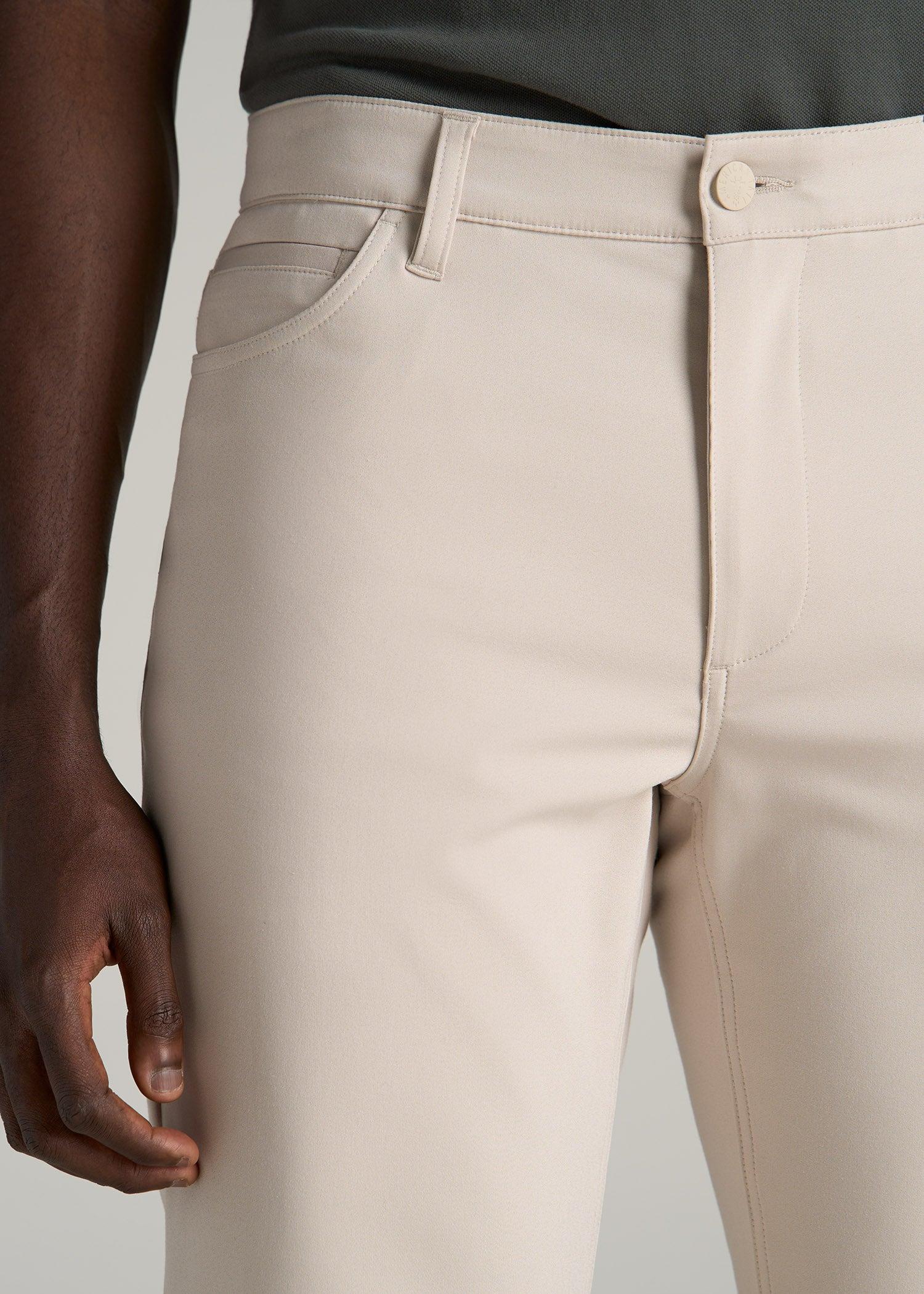 365 Stretch 5-Pocket TAPERED Pants for Tall Men in Soft Beige Product Image