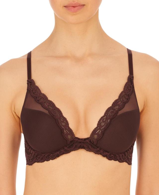 Natori Feathers Contour Plunge Bra 730023 (Ash ) Women's Bra Product Image