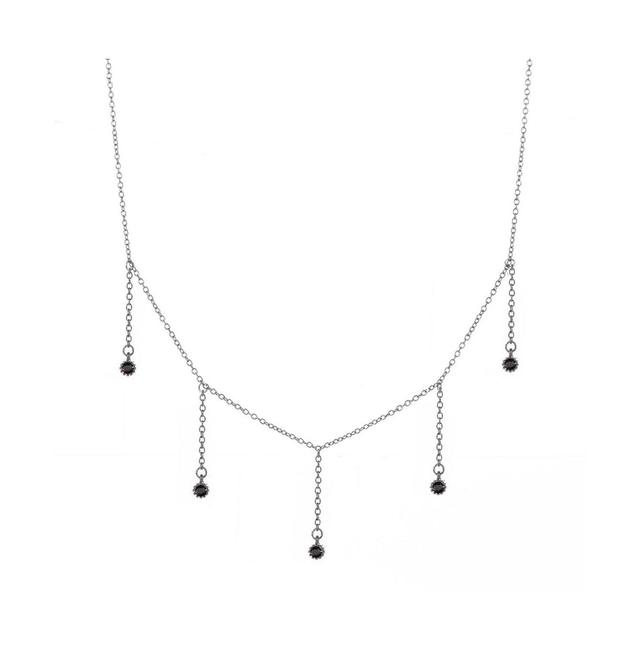 Drop Necklace for Women with Five Cubic Zirconia Stone Product Image